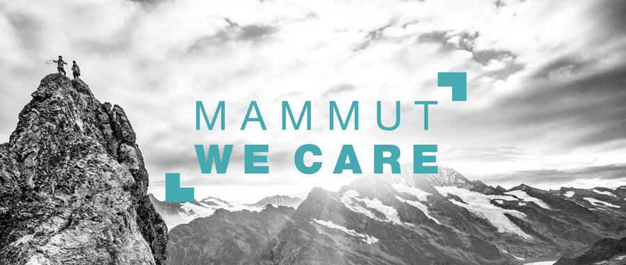 montagnes enneigées logo et slogan Mammut