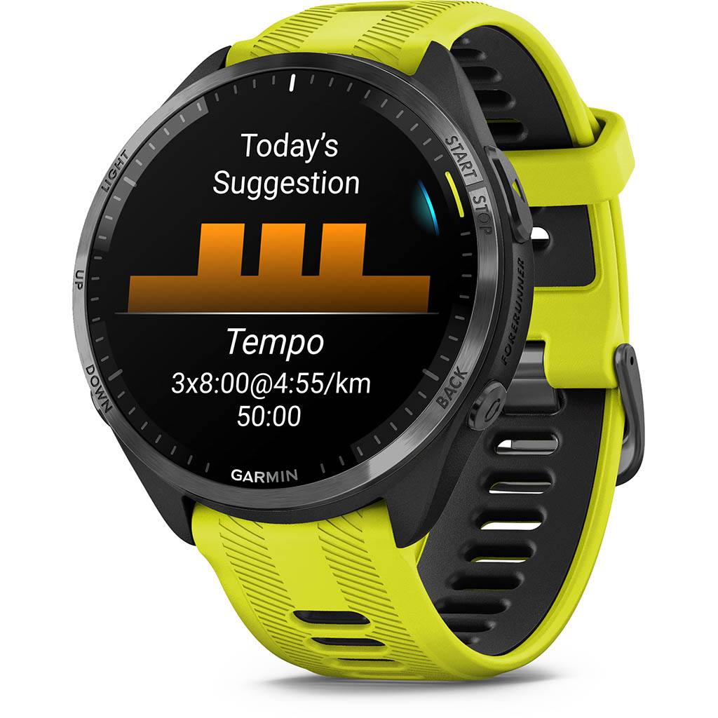 montre garmin forerunner jaune