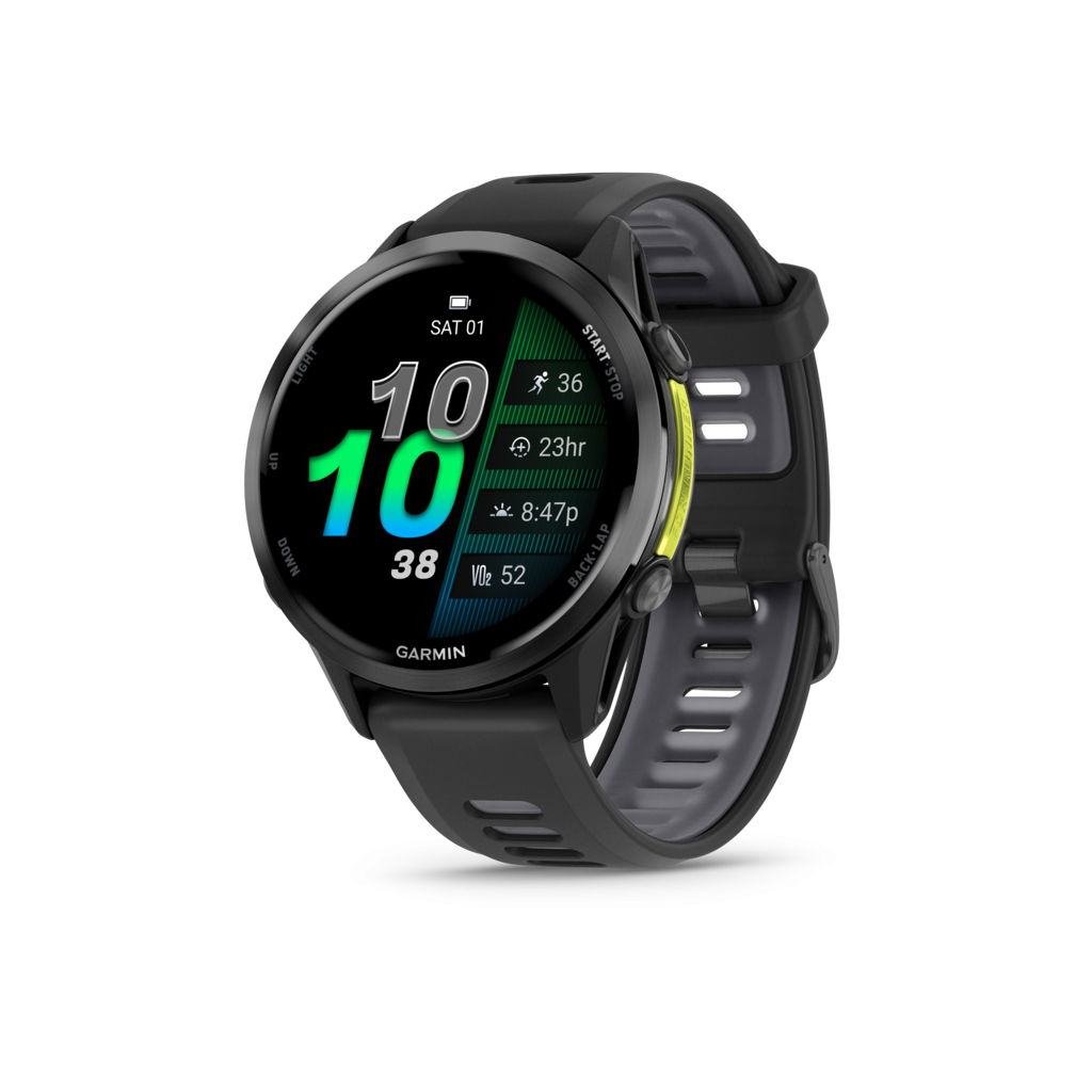 main_Forerunner970_CarbonGrayBlack_HR_Front_Left_0000_FRx970_47mm_Black_Hero_6dec Garmin Forerunner 970