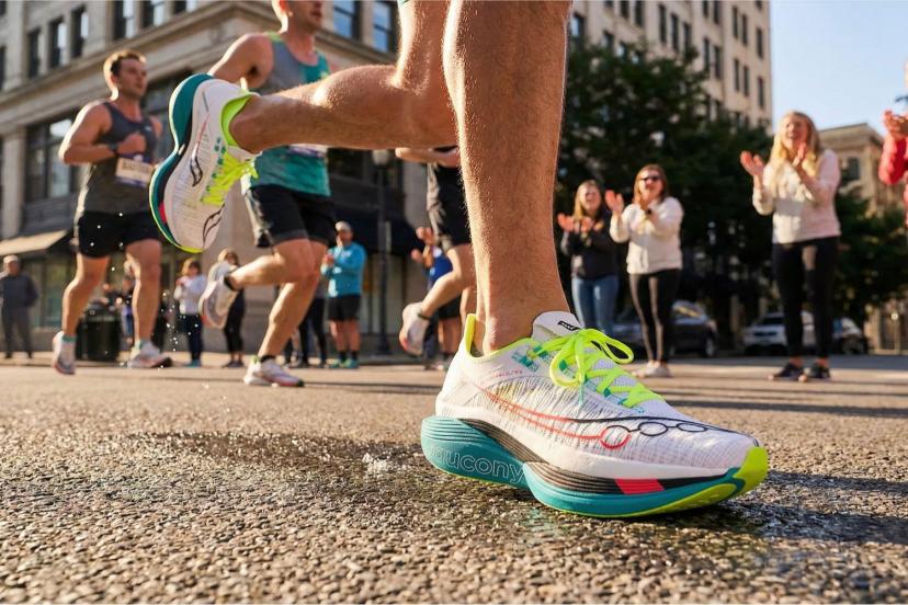 Chaussure run Saucony palque carbone