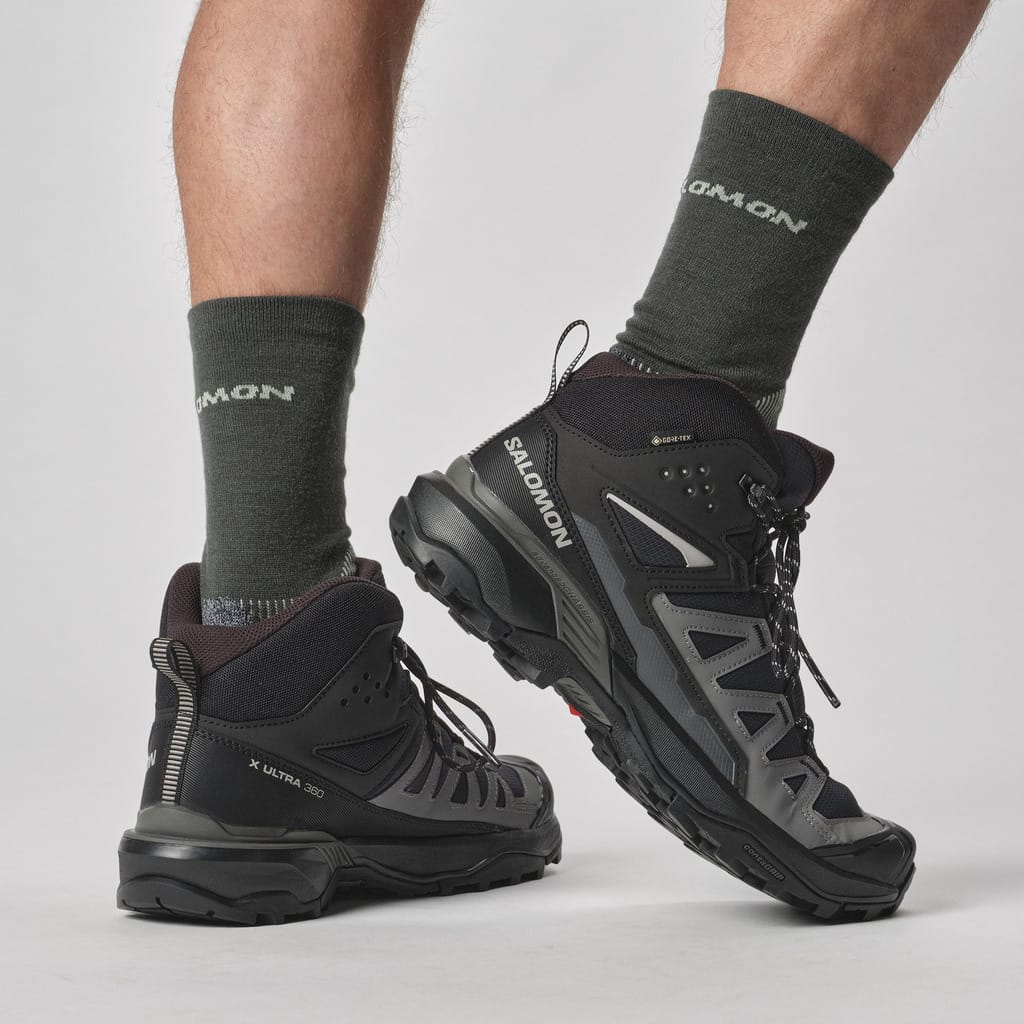 X Ultra 360 Mid Gore-Tex-Black/Magnet/Pewter-Salomon | Lepape