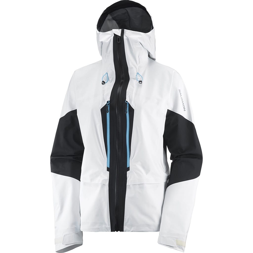 Salomon Mountain Gore-Tex 3L Jacket White.Deep Black | Lepape