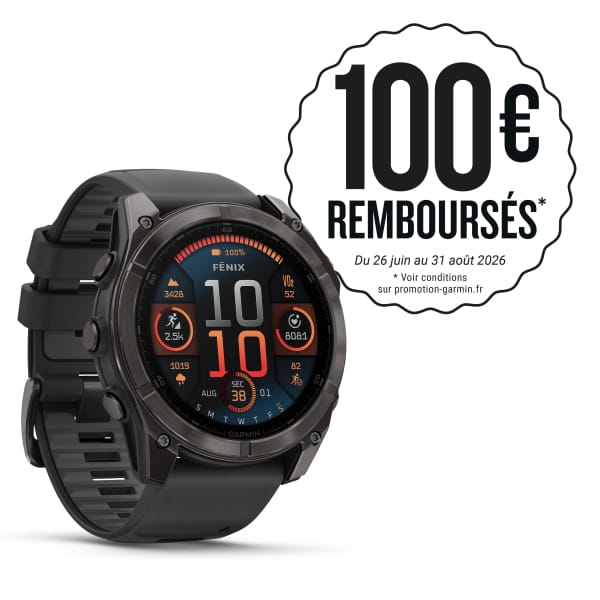 Garmin Fenix 8 Sapphire Amoled Titane 51 mm Carbon Gray Gris