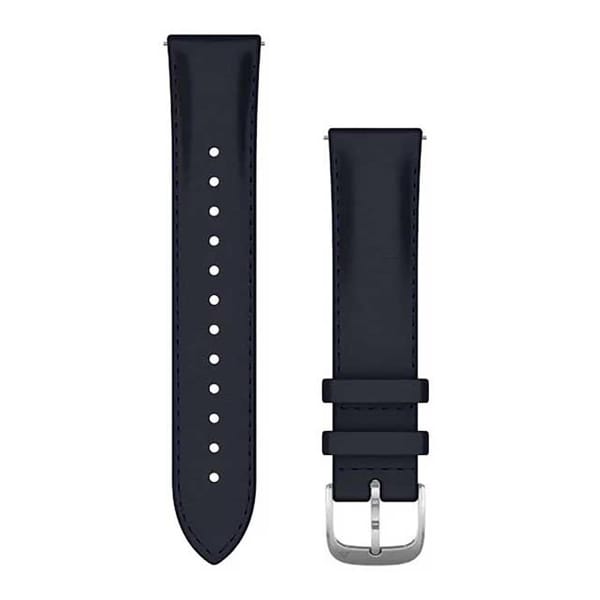 Garmin Bracelet Quick Release/ 20mm/ Cuir Italien/ Bleu Marine Azul
