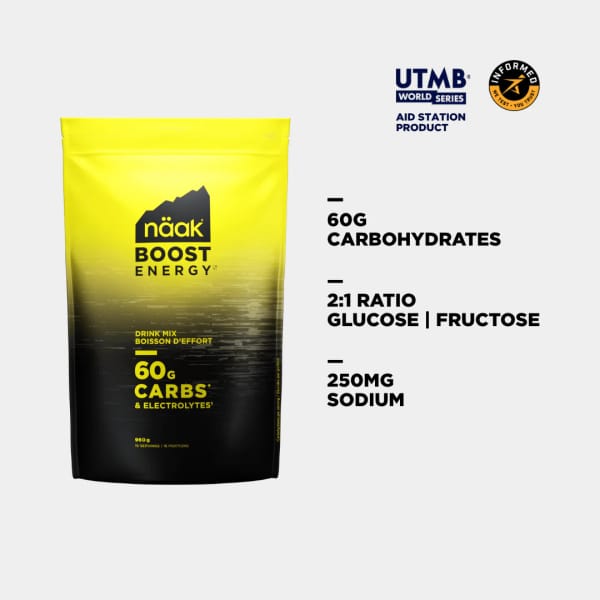 Naak Mélange pour Boisson Boost Energy Neutre 64g AMARILLO