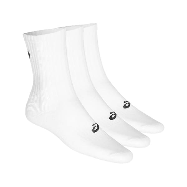 Asics Pack de 3 Paires de chaussettes Crew White