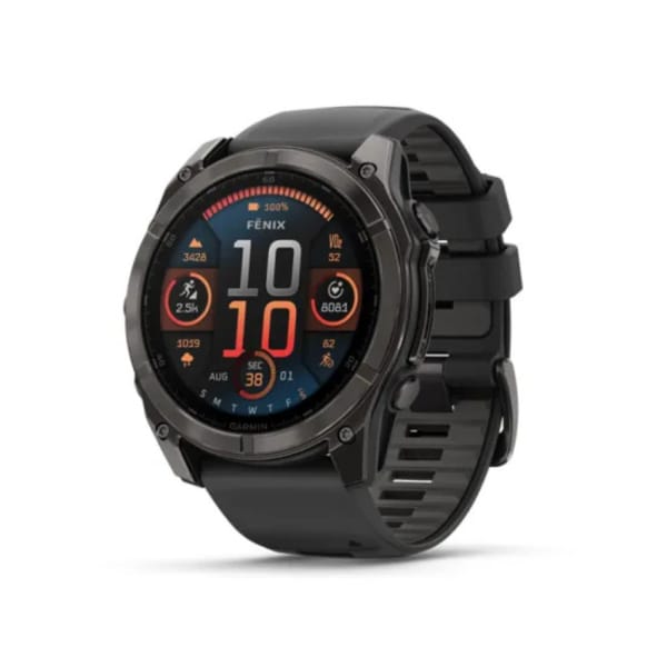 Garmin Fenix 8 Sapphire Amoled Titane 51 mm Carbon Gray Gris