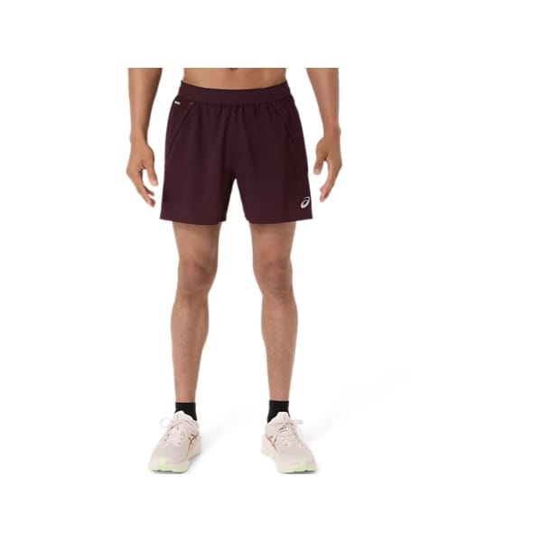 Asics Road 5In Short Homme Bordeaux