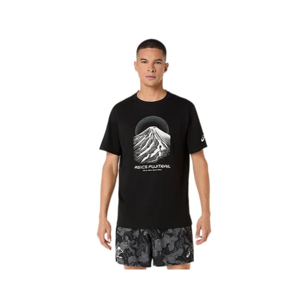 Asics Fujitrail Logo Top Uomo Nero