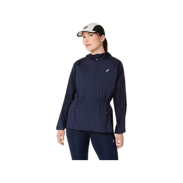 Asics Road Packable Jacket Vrouwen Marineblauw