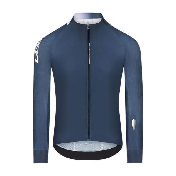 Q36.5 Gregarius Hybrid Collar Fade Long Sleeve Jersey Homme Bleu