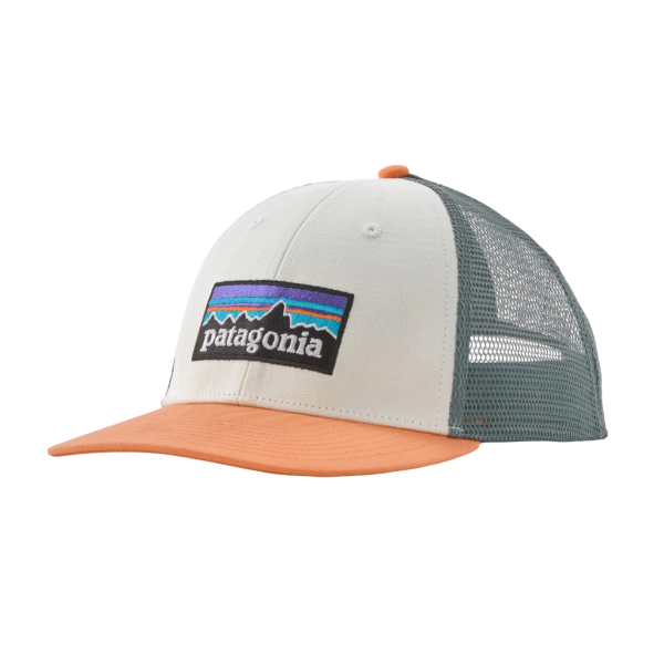 Patagonia P-6 Logo LoPro Trucker Hat Bianco