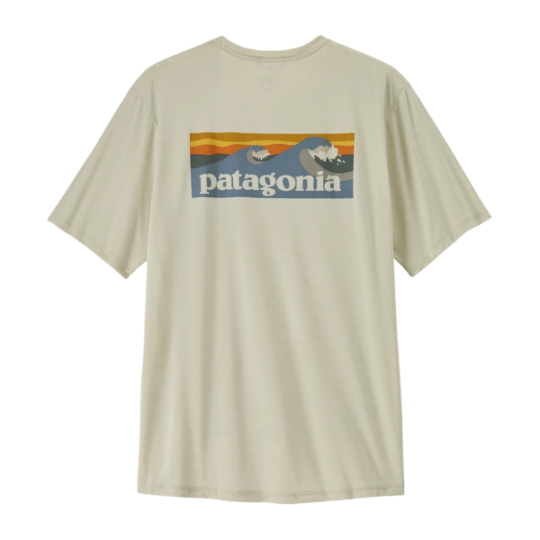 Patagonia Cap Cool Daily Shirt - Boardshort Logo Hombre Blanco