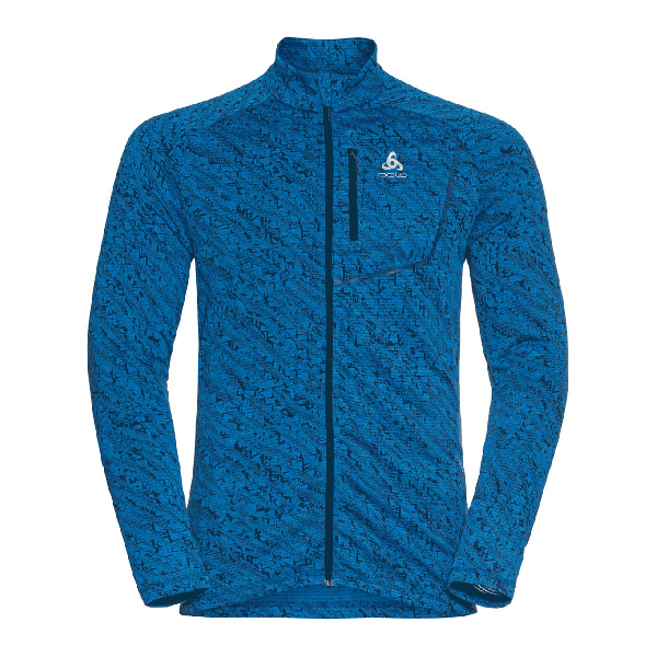 Odlo Midlayer Full Zip Fli Light Print Hombre 