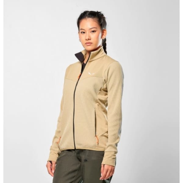 Salewa Puez Waffle Hybridrid Polarlite Jacket Femme Beige