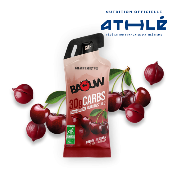 Baouw Gel Sticks Cerise - Guarane Caféiné Rojo