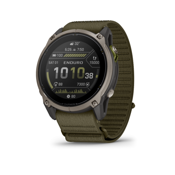 Garmin Enduro 4 Solar 51mm Sapphire Titane Vert
