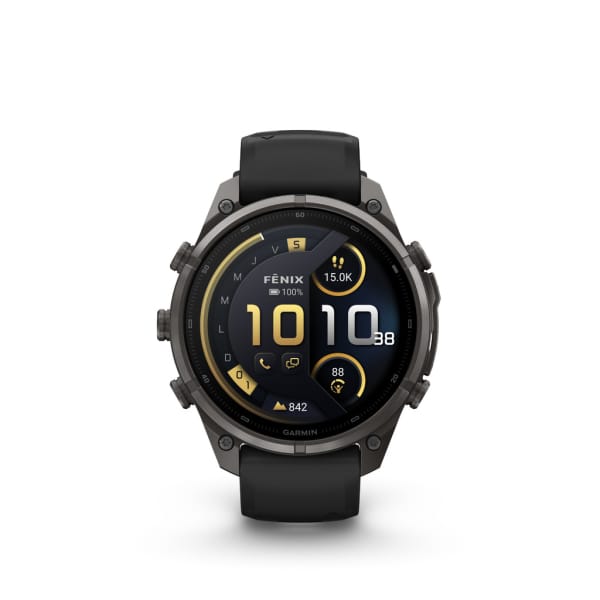Garmin Fēnix 9 Pro AMOLED/InReach Sapphire Titane Carbon Gray DLC 47mm Zwart