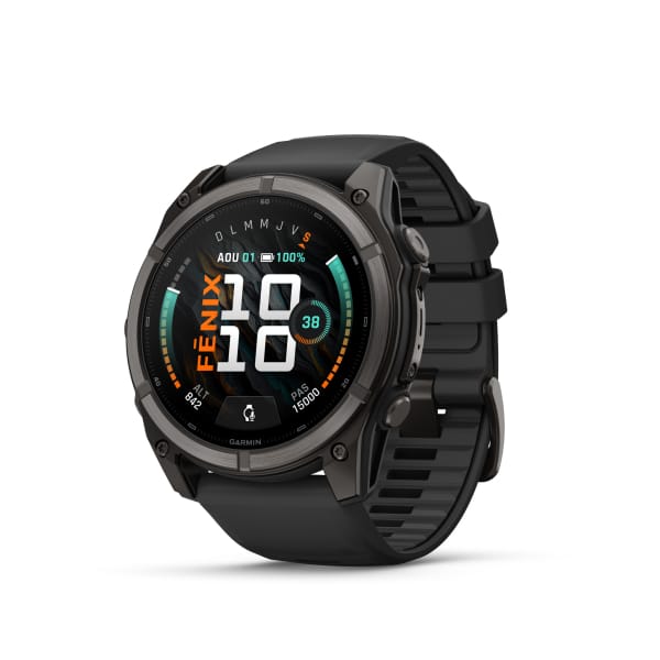 Garmin Fēnix 9 AMOLED Sapphire Titane Carbon Gray DLC 51mm Zwart