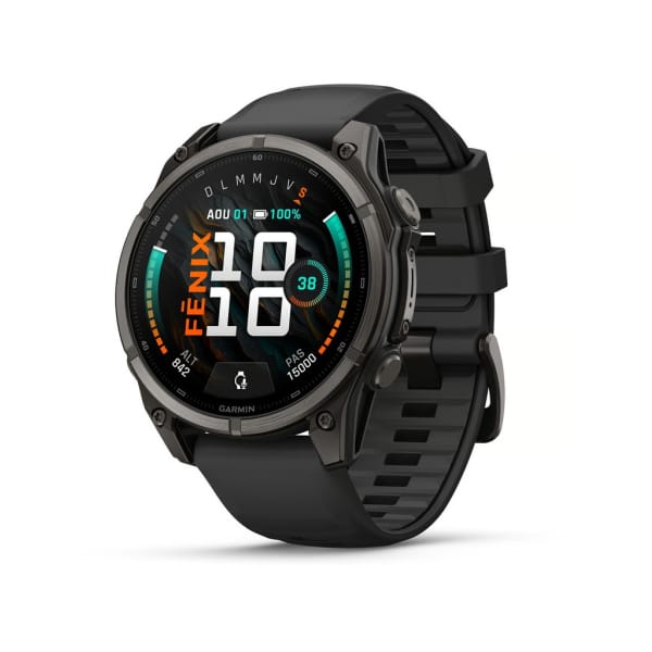 Garmin Fēnix 9 AMOLED Sapphire Titane Carbon Gray DLC 47mm Zwart
