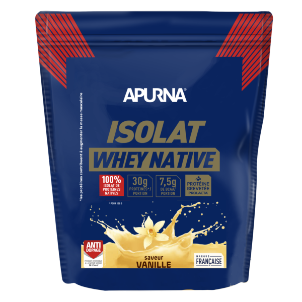 Apurna Isolat Whey Native Vanille - Doypack 720g 
