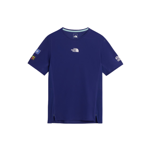 The North Face Summit High Trail Short Sleeves– Graphic Homme Bleu