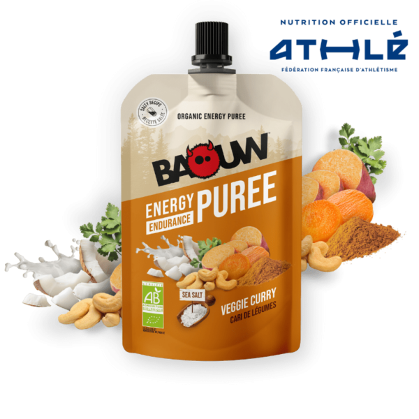 Baouw Purée Bio 90g - Cari de légumes Naranja