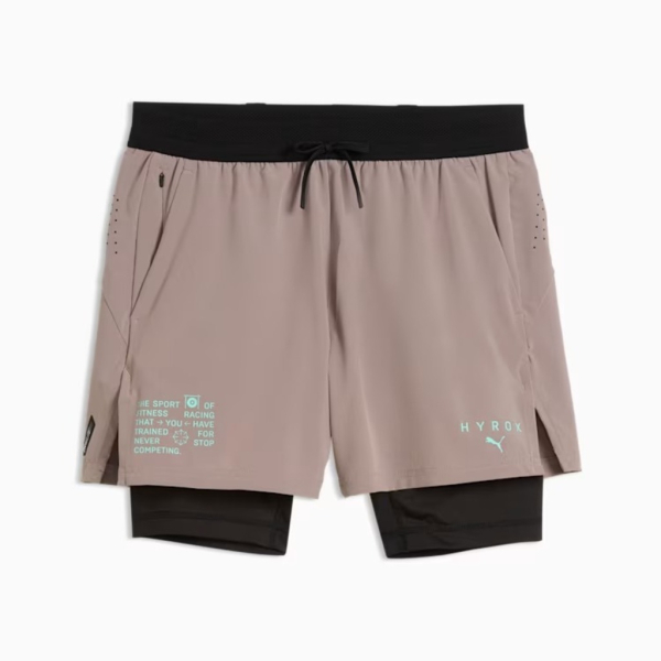 Puma Puma X Hyrox 2In1 Pwrmode Short Homme Beige