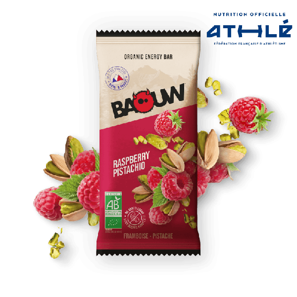 Baouw Barre Extra Bio Framboise-Pistache 50g 