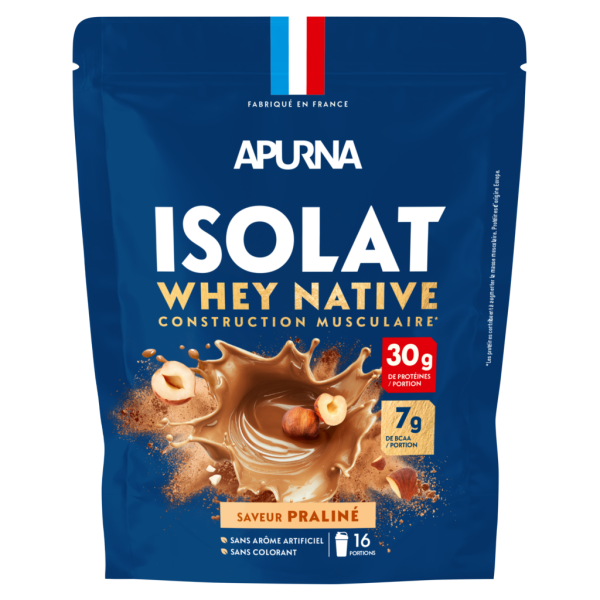 Apurna Isolat Whey Native Praliné - Doypack 625g 
