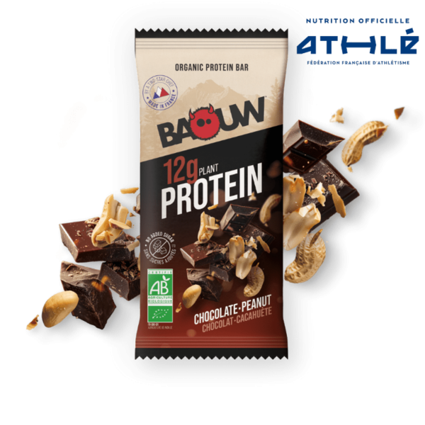 Baouw Barre Protéinée Chocolat-Cacahuète Marron