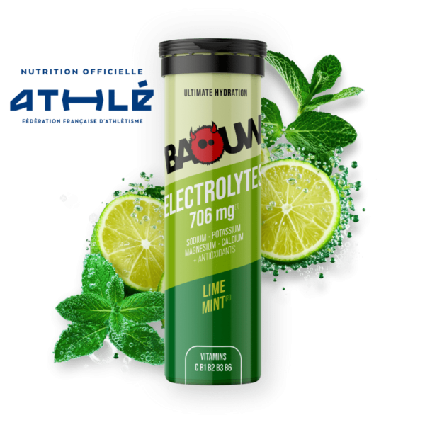Baouw Pastilles Electrolytes Citron Vert - Menthe 