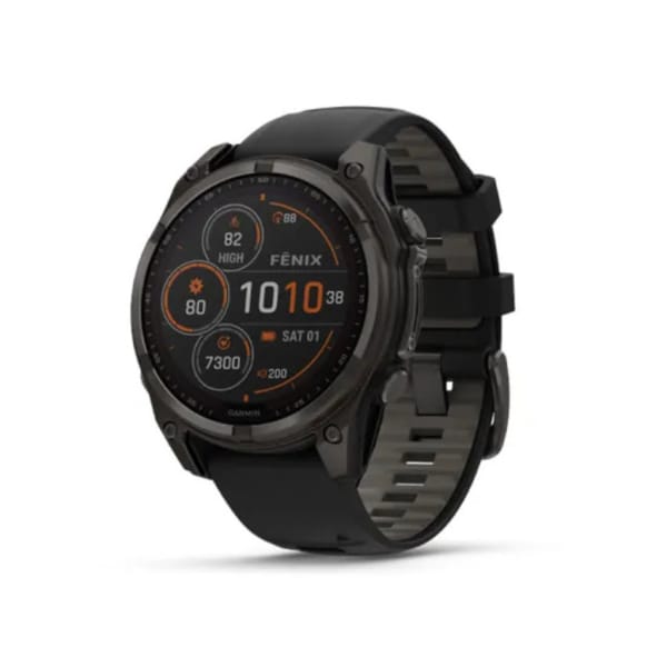 Garmin Fenix 8 Sapphire Solar Titane 47mm Carbon Gray Gris