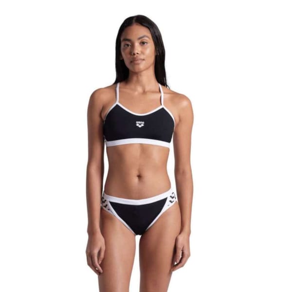 Arena Icons Bikini Cross Back Solid Donne Nero