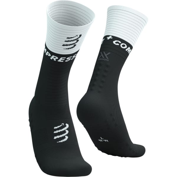 Compressport Mid Compression Socks V2.0 White and black