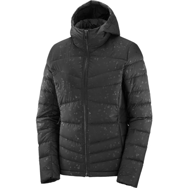 Salomon Transition Down Hoodie Frau Schwarz