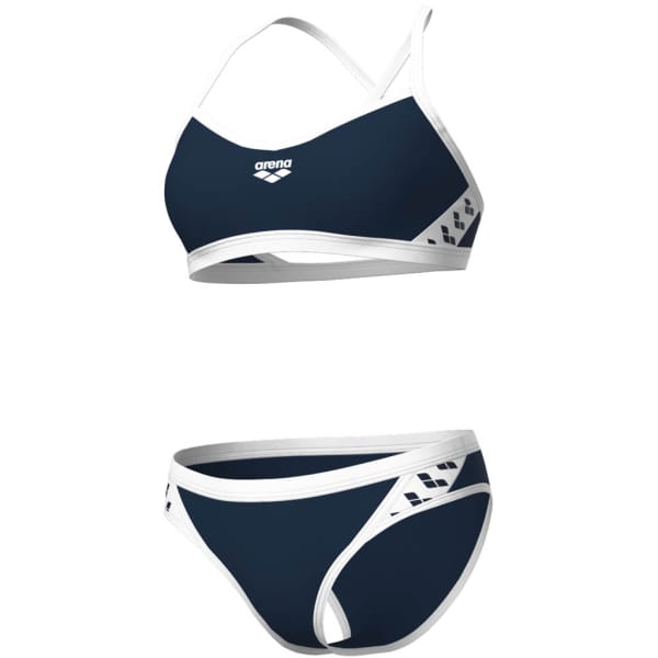 Arena Icons Bikini Cross Back Solid Donne blu navy