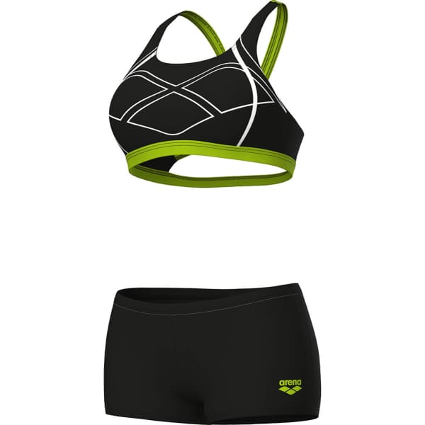 Arena Graphic Swimsuit Swim Pro Frauen Schwarz
