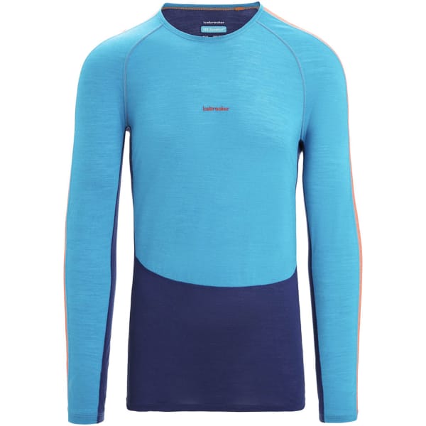 Icebreaker 125 Zoneknit Long Sleeve Crewe Man Blauw