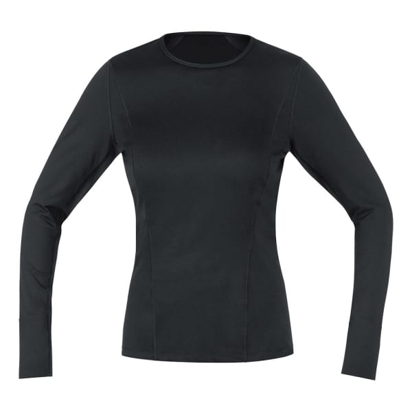 Gore Wear Mid Long Sleeve Zip Shirt Femme Noir