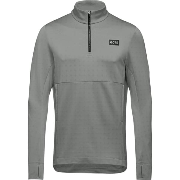 Gore Wear Everyday Thermo 1/4-Zip Mens Man Grijs