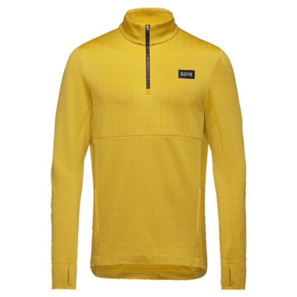 Gore Wear Everyday Thermo 1/4-Zip Mens Man GEEL