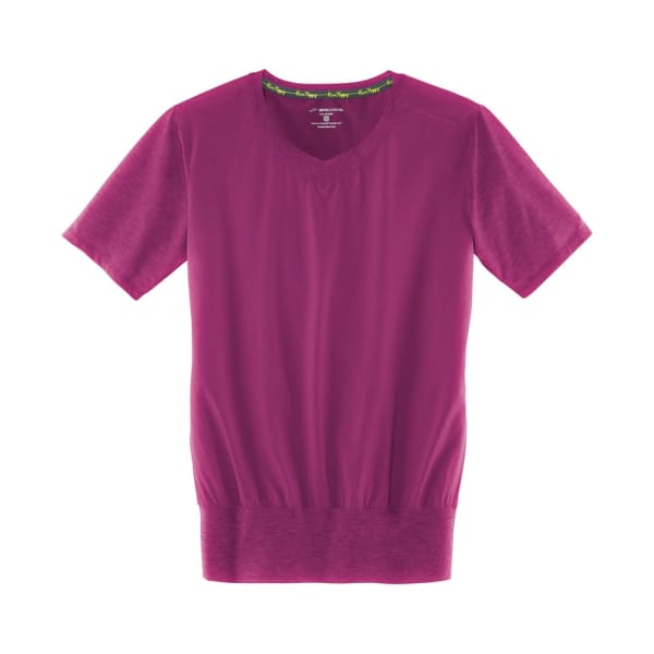 Brooks running Fly-by Short Sleeve Vneck Vrouwen Framboos