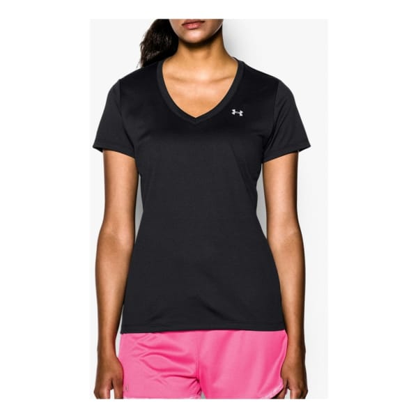 Under Armour Tech Short Sleeve - Solid Vrouwen Zwart