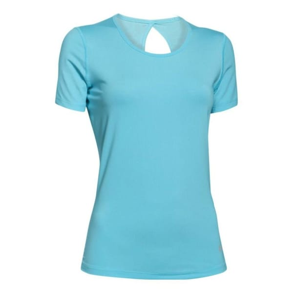 Under Armour Ua Heat Gear Coolswitch Short Sleeve Femme Bleu ciel