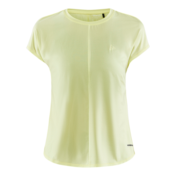 Craft Core Charge Rib Tee Vrouwen GEEL