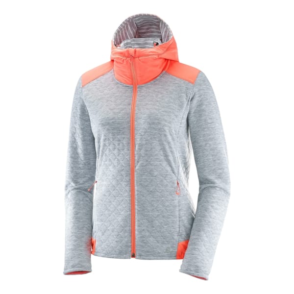 Salomon Elevate Full Zip Midlayer Frauen Grau