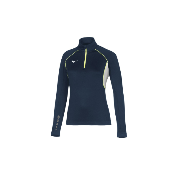 Mizuno Premium Jpn Warmer Top Femme Bleu marine