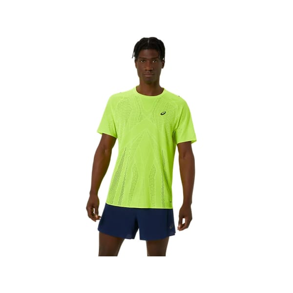 Asics Metarun Short Sleeve Top Man GEEL