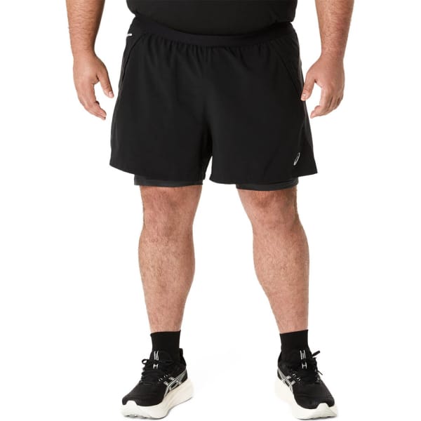Asics Road 2-N-1 5In Short Homme Noir